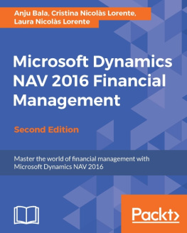 Anju Bala - Microsoft Dynamics NAV 2016 Financial Management