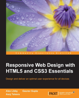 Alex Libby - Responsive Web Design with HTML5 and CSS3 Essentials