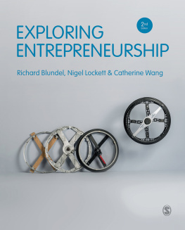 Richard Blundel Exploring Entrepreneurship