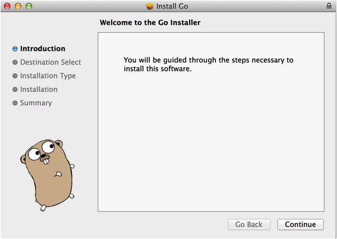 Figure 1-2 Package installer for Go running on macOS A successful - photo 2