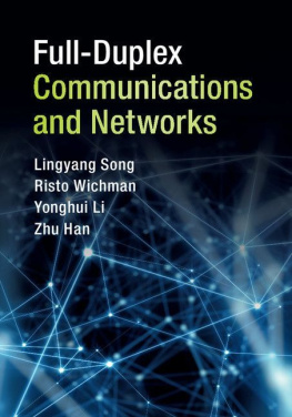 Lingyang Song - Full-Duplex Communications and Networks