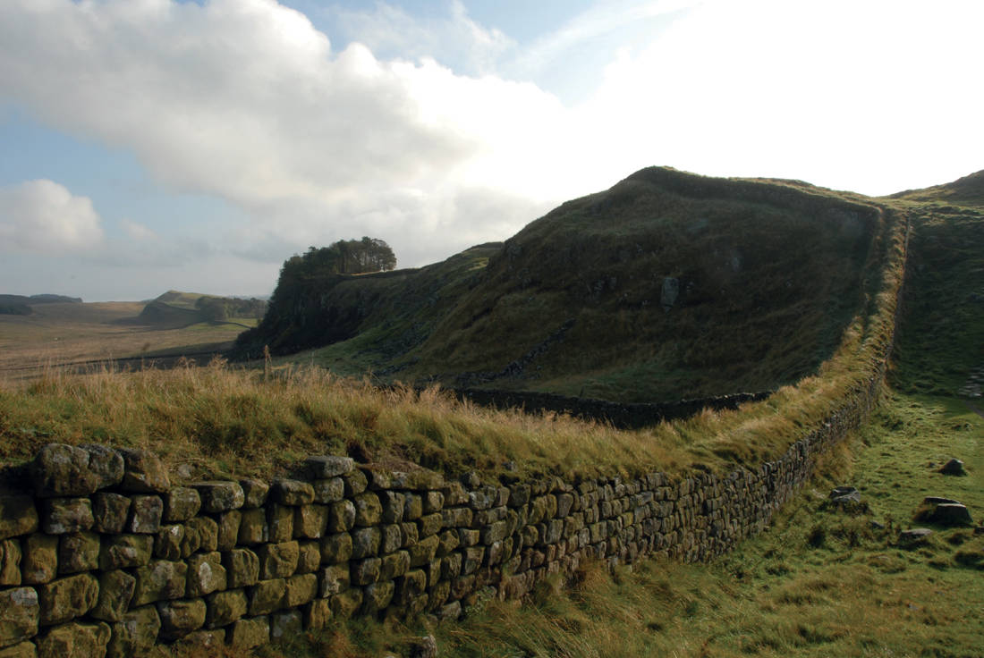 Hadrians Wall was built by the Romans across a 70-mile stretch of northern - photo 4