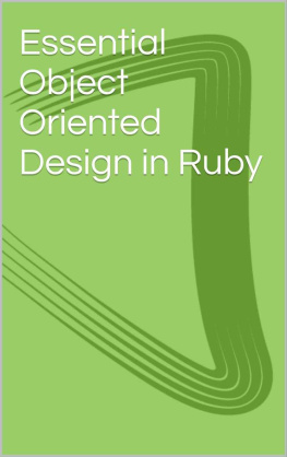 Bala Paranj Essential Object Oriented Design in Ruby