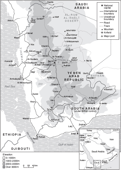 Map of Yemen ca 1965 Acknowledgments THE OPENING LINES of a first book - photo 6