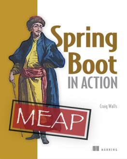 Craig Walls Spring Boot in Action
