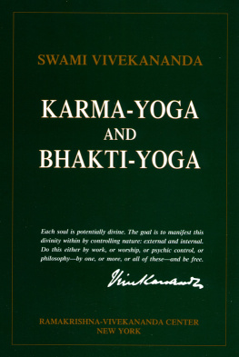 Swami Vivekananda Karma-Yoga and Bhakti-Yoga