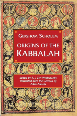 Gershom Scholem Origins of the Kabbalah