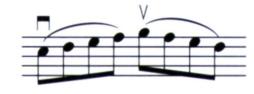 Portato loure is a series of notes within a single bow-stroke each with a - photo 6