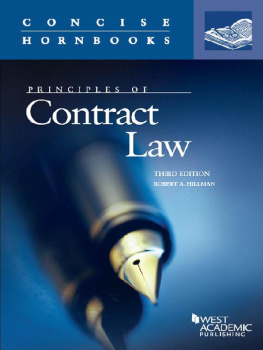 Robert Hillman Principles of Contract Law