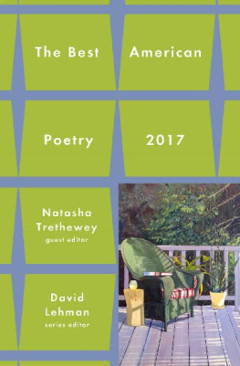 David Lehman - Best American Poetry 2017