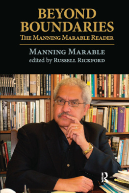 Manning Marable - Beyond Boundaries - The Manning Marable Reader