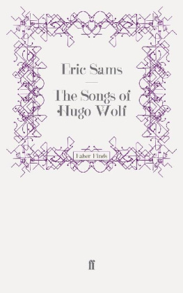 Eric Sams The Songs of Hugo Wolf