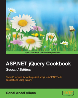 Sonal Aneel Allana - ASP.NET jQuery Cookbook
