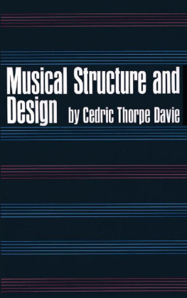 Cedric Thorpe Davie - Musical Structure and Design