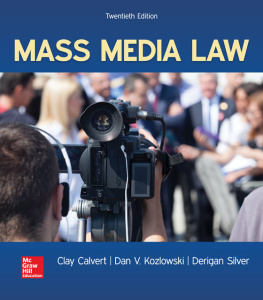 Clay Calvert Mass Media Law