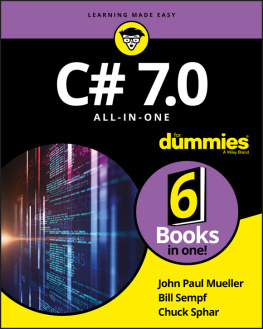 John Paul Mueller - C# 7.0 All-in-One For Dummies