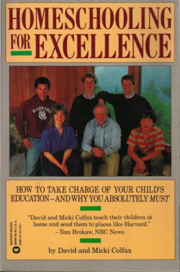 David Colfax - Homeschooling for Excellence