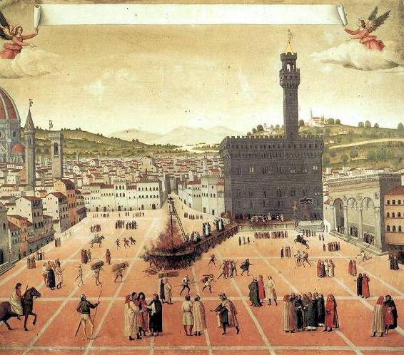 Girolamo Savonarola being burnt at the stake in 1498 by an anonymous artist - photo 8