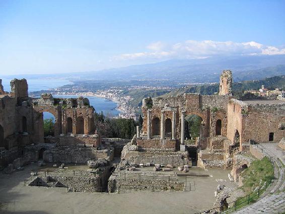 The ancient theatre at Taormina is one of the most celebrated ruins in Sicily - photo 15