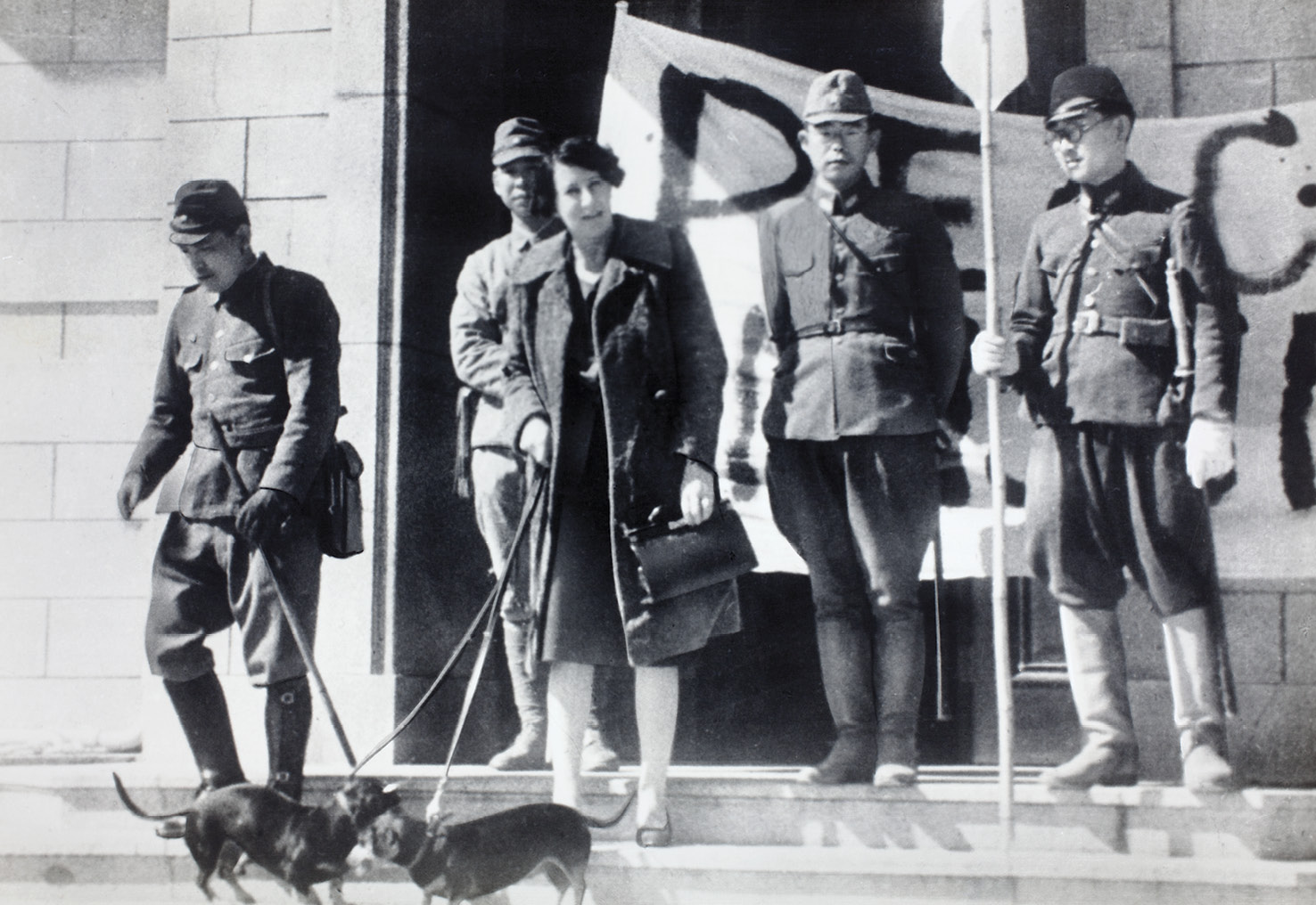 In the midst of battle British hostage Mavis Lee and her dogs Mitzi and Otto - photo 17