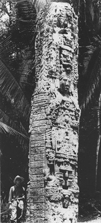 Sylvanus Morley beside Stela F at Quirigu Guatemala about 1912 Morleys - photo 20