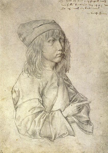 Self portrait silverpoint drawing by the thirteen-year-old Drer 1484 THE - photo 10