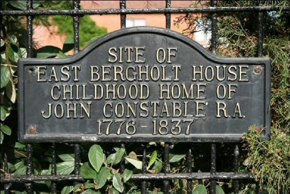 Plaque marking the site of the birthplace Constables father Golding - photo 8