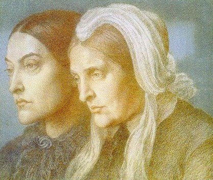 Dante Gabriel Rossettis painting of his sister Christina with their mother - photo 9