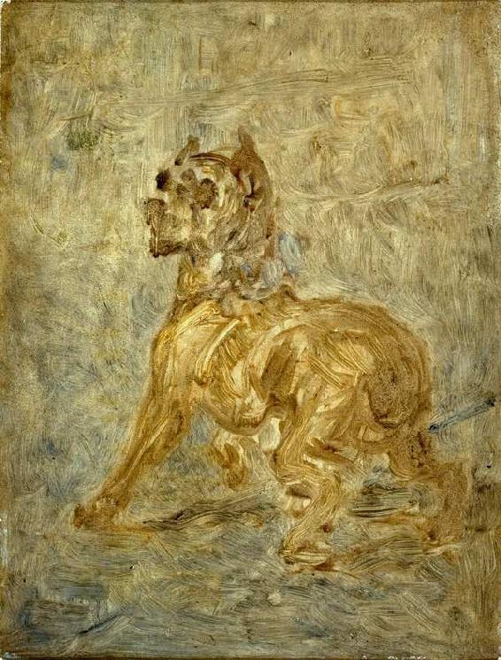 The Dog Sketch of Touc c1880 Count Alphonse de Toulouse Lautrec driving a - photo 11