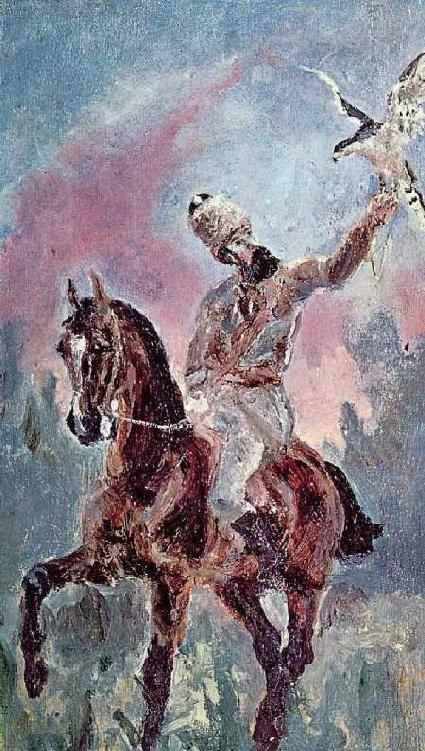 The Falconer Comte Alphonse de Toulouse Lautrec 1881 White Horse Gazelle - photo 21