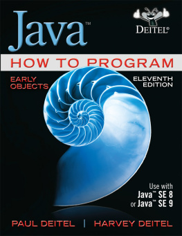 Paul J. Deitel Java How to Program, Early Objects