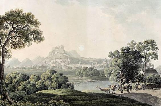 An eighteenth century depiction of Salzburg Mozarts birthplace Salzburg - photo 7