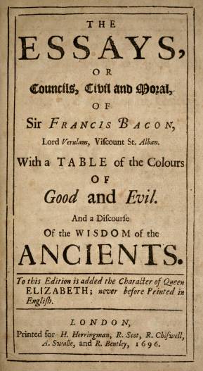 1696 title page CONTENTS Early portrait of Bacon TO THE RIGHT HONORABLE - photo 25