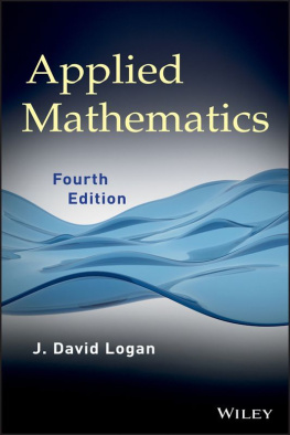 J. David Logan Applied Mathematics