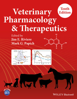 Jim E. Riviere Veterinary Pharmacology and Therapeutics