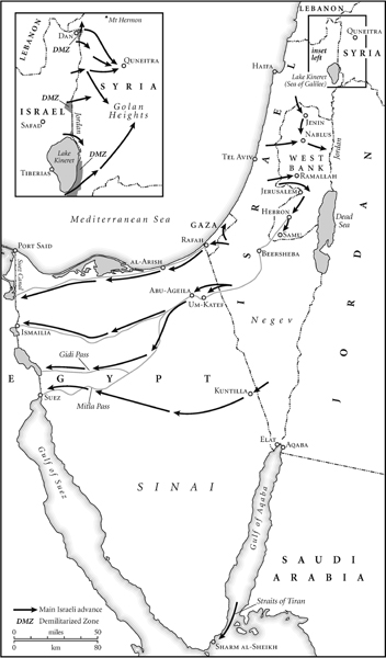 Map of the Six-Day War PREFACE I USED TO HATE books that started with the - photo 2