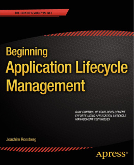 Joachim Rossberg Beginning Application Lifecycle Management
