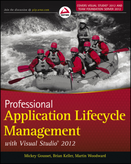 Gousset Mickey Professional application lifecycle management with Visual Studio 2012