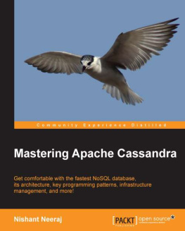 Neeraj - Mastering Apache Cassandra : get comfortable with the fastest NoSQL database, its architecture, key programming patterns, infrastructure management, and more!