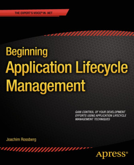 Rossberg - Beginning Application Lifecycle Management