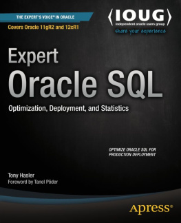 Hasler - Expert Oracle SQL optimization, deployment, and statistics