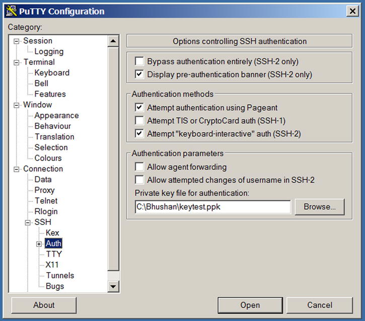 Specifying key-based authentication within PuTTY Next time you want to - photo 5