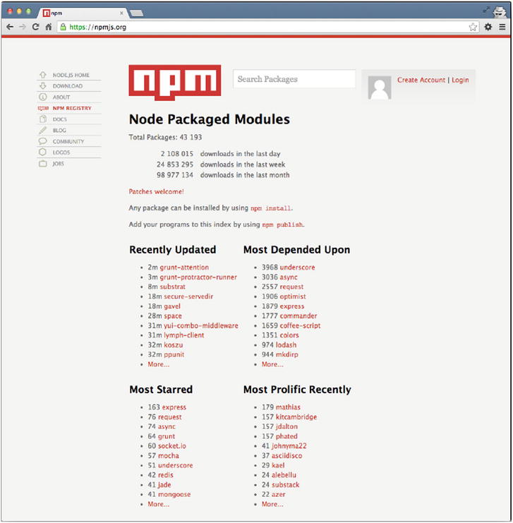 Expressjs is the most starred NPM repository Nevertheless there are plenty - photo 2