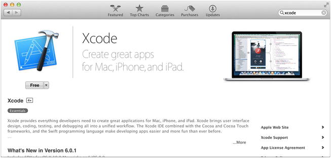 Xcode in Mac App Store All you need to do is install the latest Xcode from - photo 1