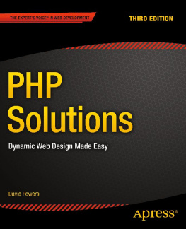 Powers - PHP solutions : dynamic web design made easy