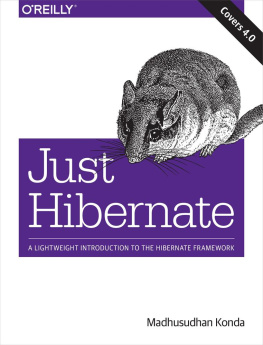 Konda Just hibernate : a lightweight introduction to hibernate framework