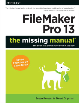 Gripman Stuart FileMaker Pro 13: The Missing Manual