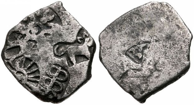 Classical Numismatic Group Incs picture of a Mauryan coin The Maurya Empire - photo 3