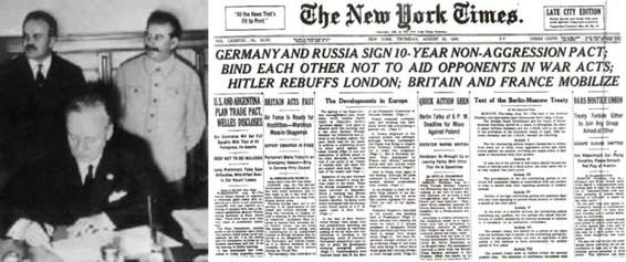 Molotov - Ribbentrop Stalin the agreement to not fight upsets the Globalists - photo 3