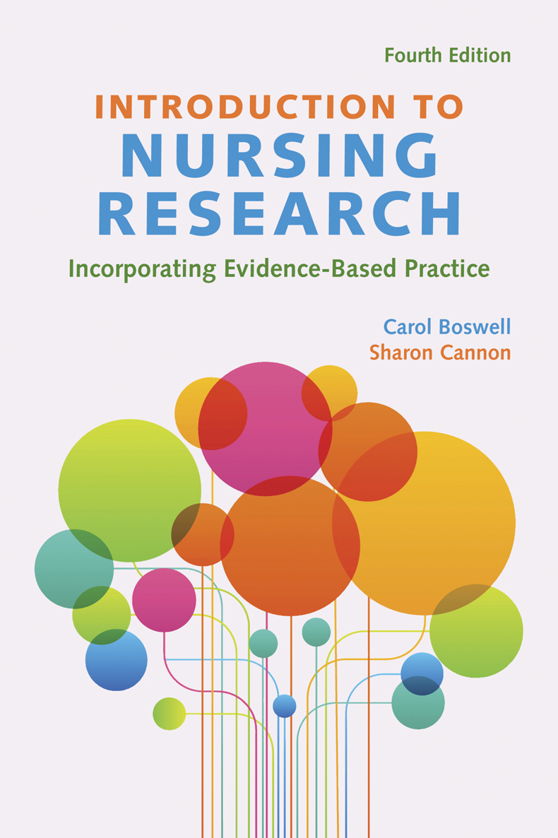 Fourth Edition INTRODUCTION TO NURSING RESEARCH Incorporating - photo 1